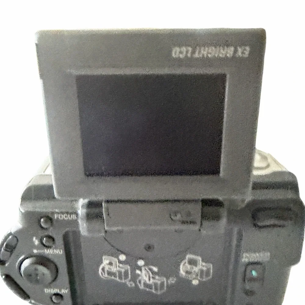 Sony Cyber Shot DSC S30 Digital Camera Flip Screen 1.3 MP Y2K Tested Works